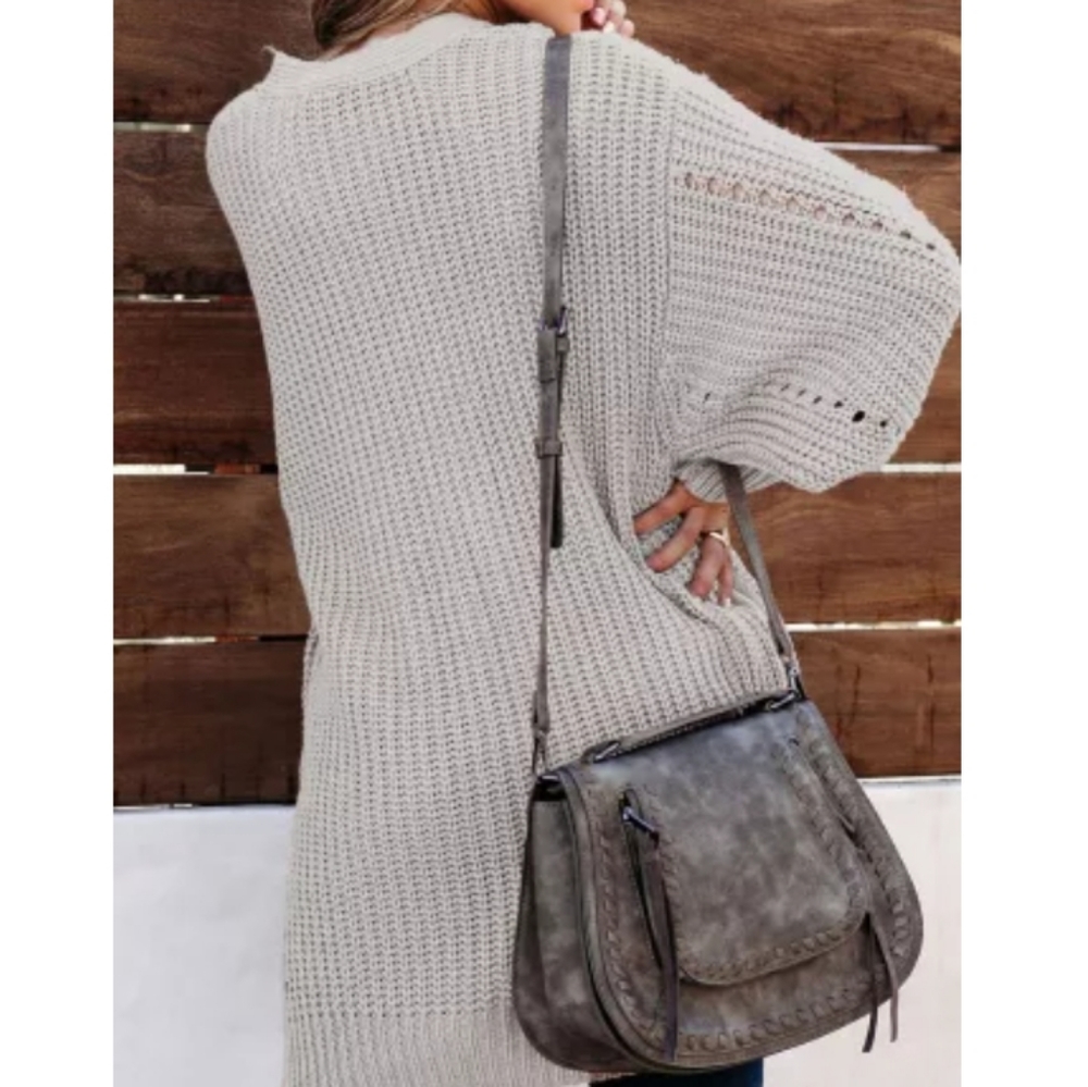 🔥New boutique beige cable knit cardigan - Picture 10 of 16